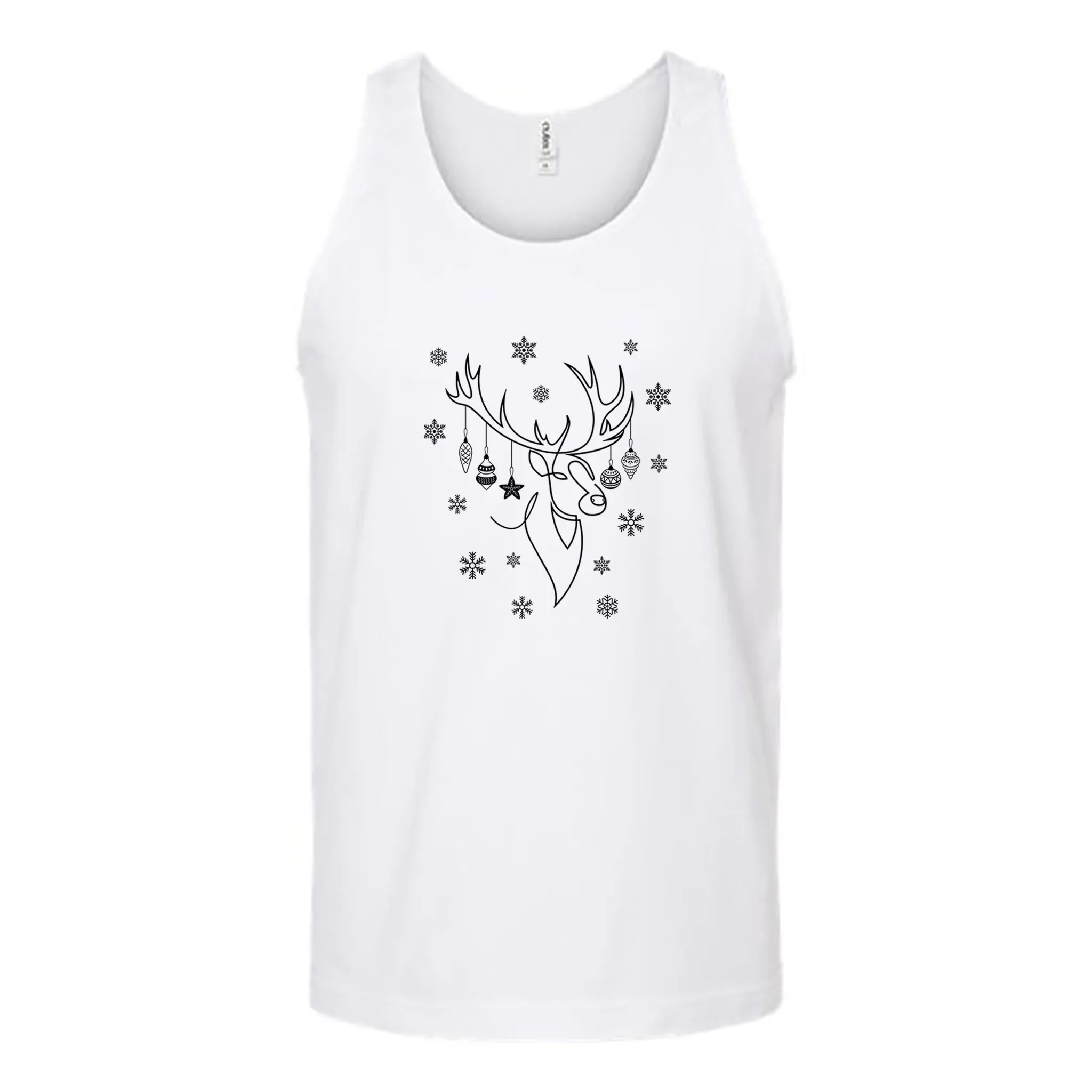 Ornamental Reindeer Unisex Tank Top