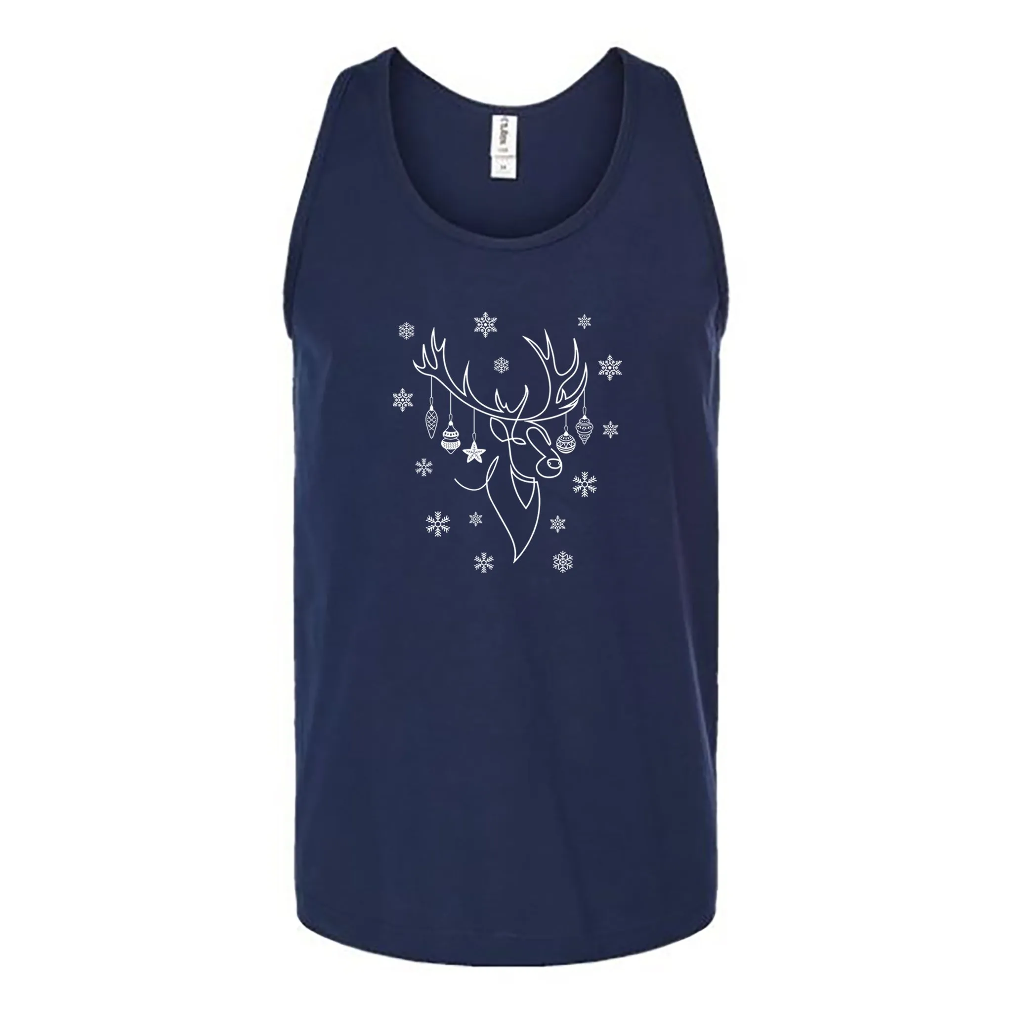 Ornamental Reindeer Unisex Tank Top