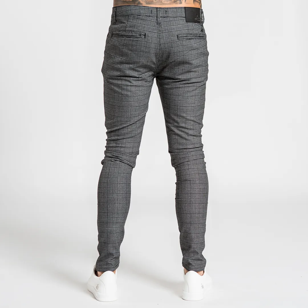 Oslo Chino - Black/Grey Check