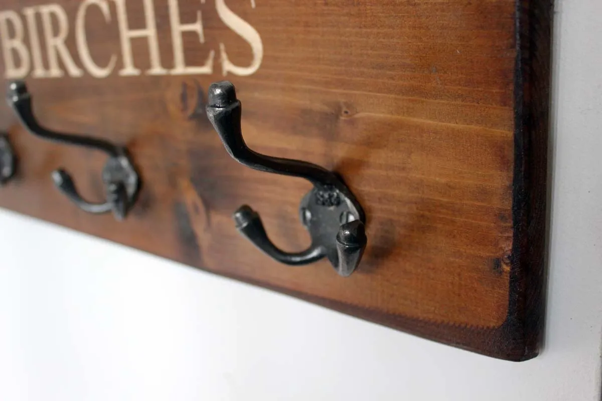 Personalised Vintage Coat Hook