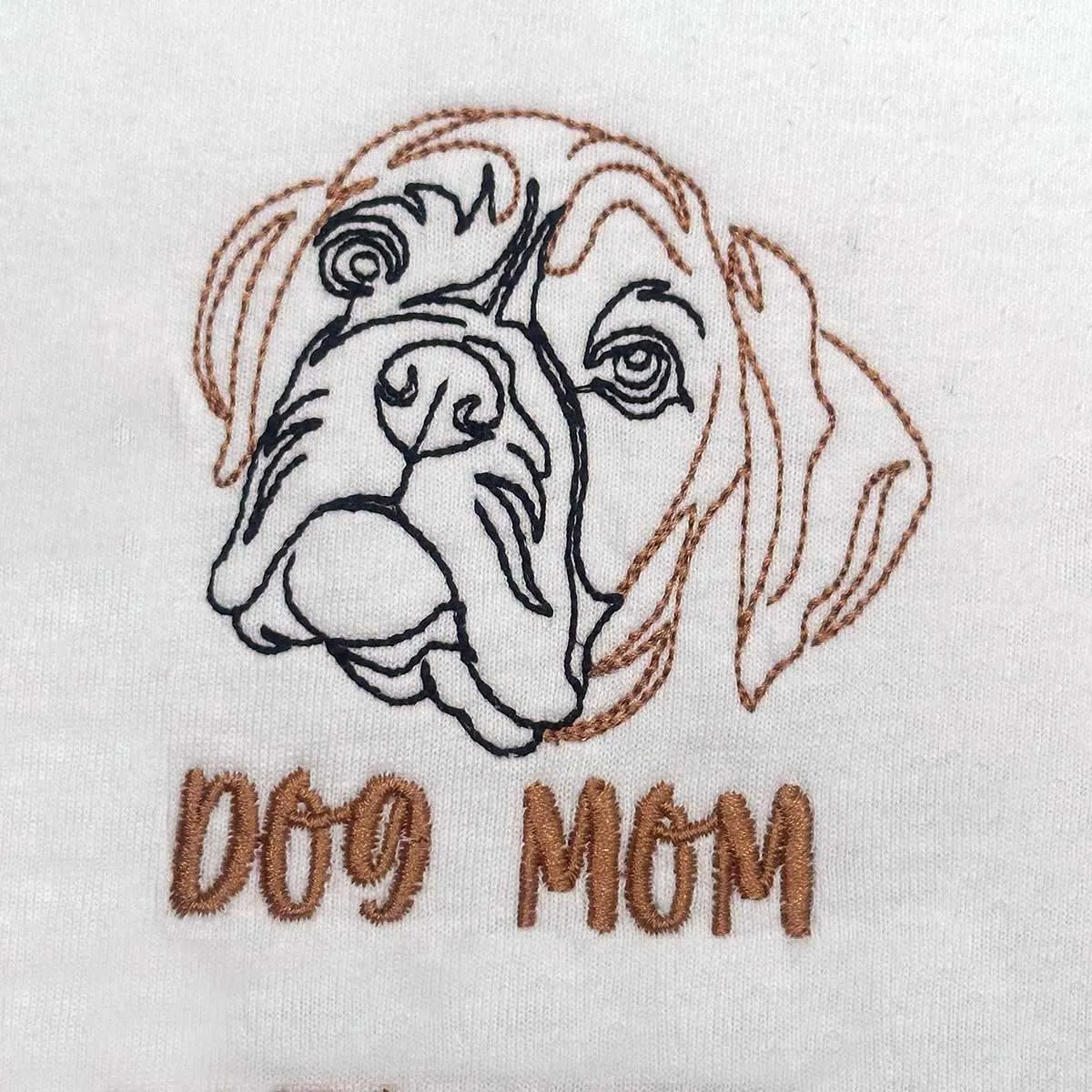 Personalized Boxer Dog Mom Embroidered Polo Shirt, Custom Polo Shirt with Dog Name, Best Gifts For Boxer Lovers