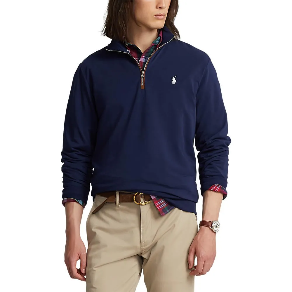 Polo Performance Ralph Lauren Fine Gauge Terry Half Zip - French Navy