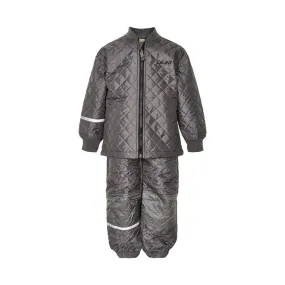 Quilted Thermal Set - Grey