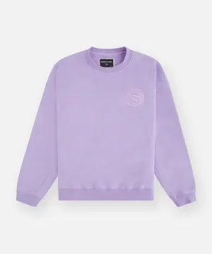 Relaxed First Class Crewneck Sweatshirt (Lilac) - 310041