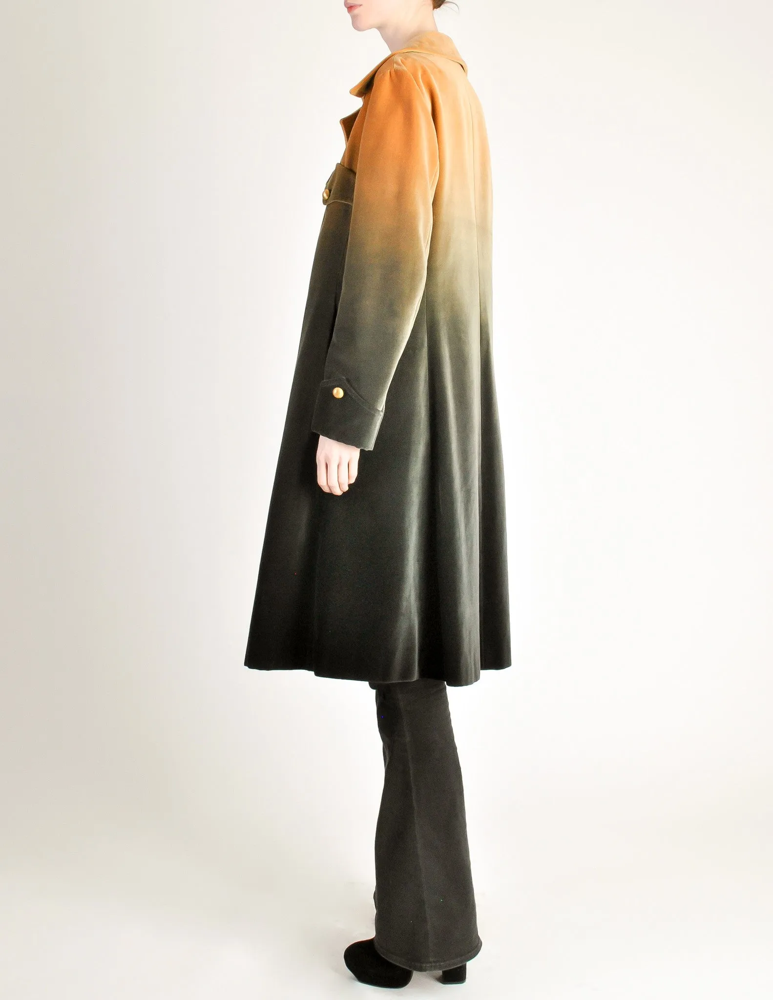 Roberta Di Camerino Vintage Ombre Velvet Coat