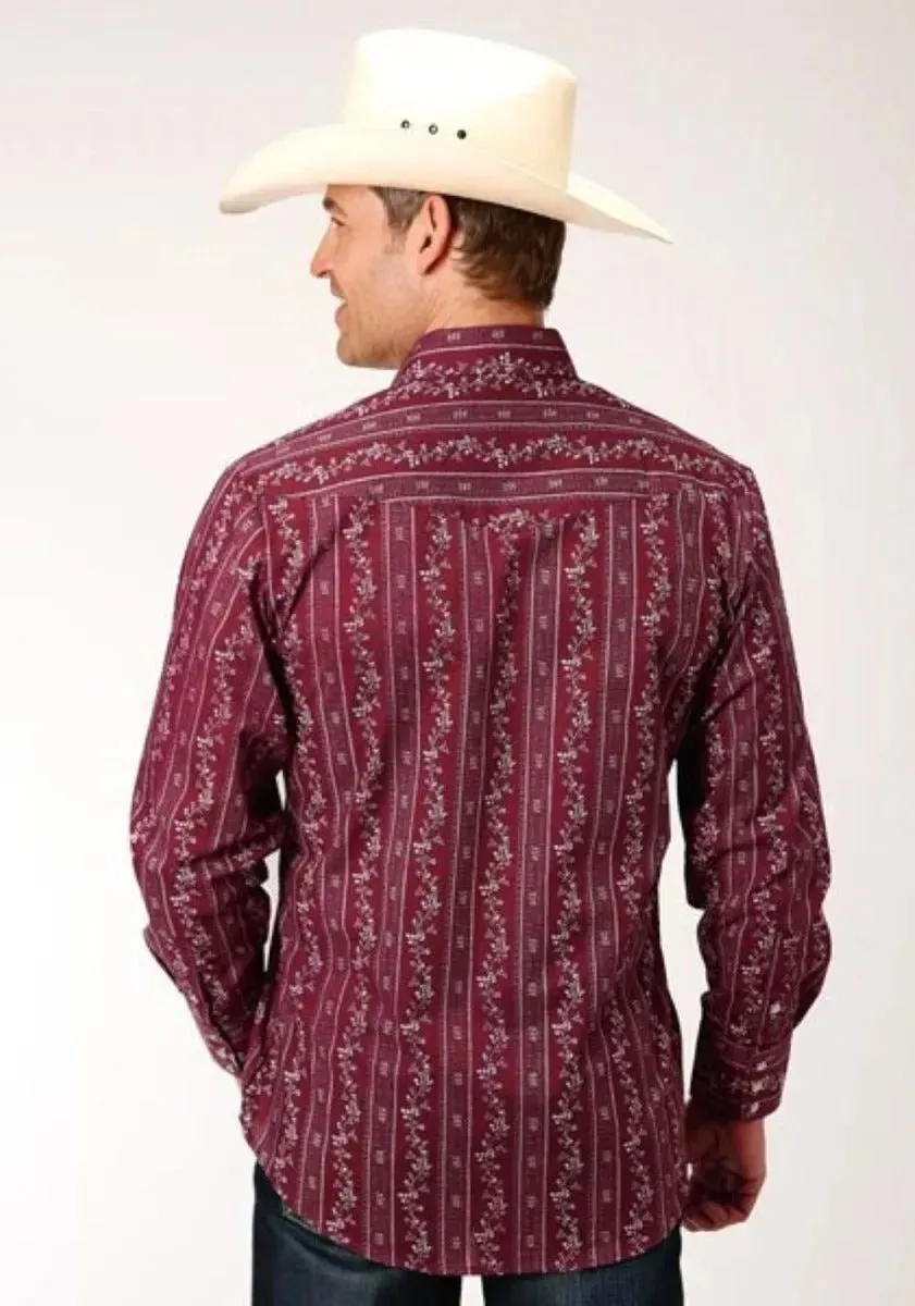 Roper Garnet Grove (Red) - Men's Western Shirt