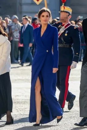 Royal Blue Coat Dress