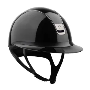 Samshield V2 Miss Shield Shadowglossy Standard Riding Hat - Metallic Black