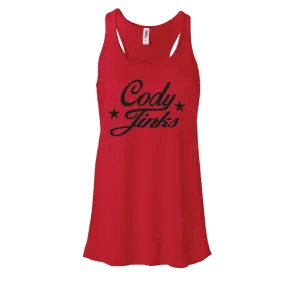 Script Ladies Red Tank