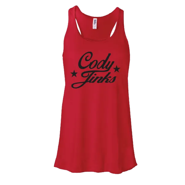 Script Ladies Red Tank