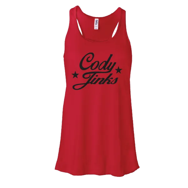 Script Ladies Red Tank