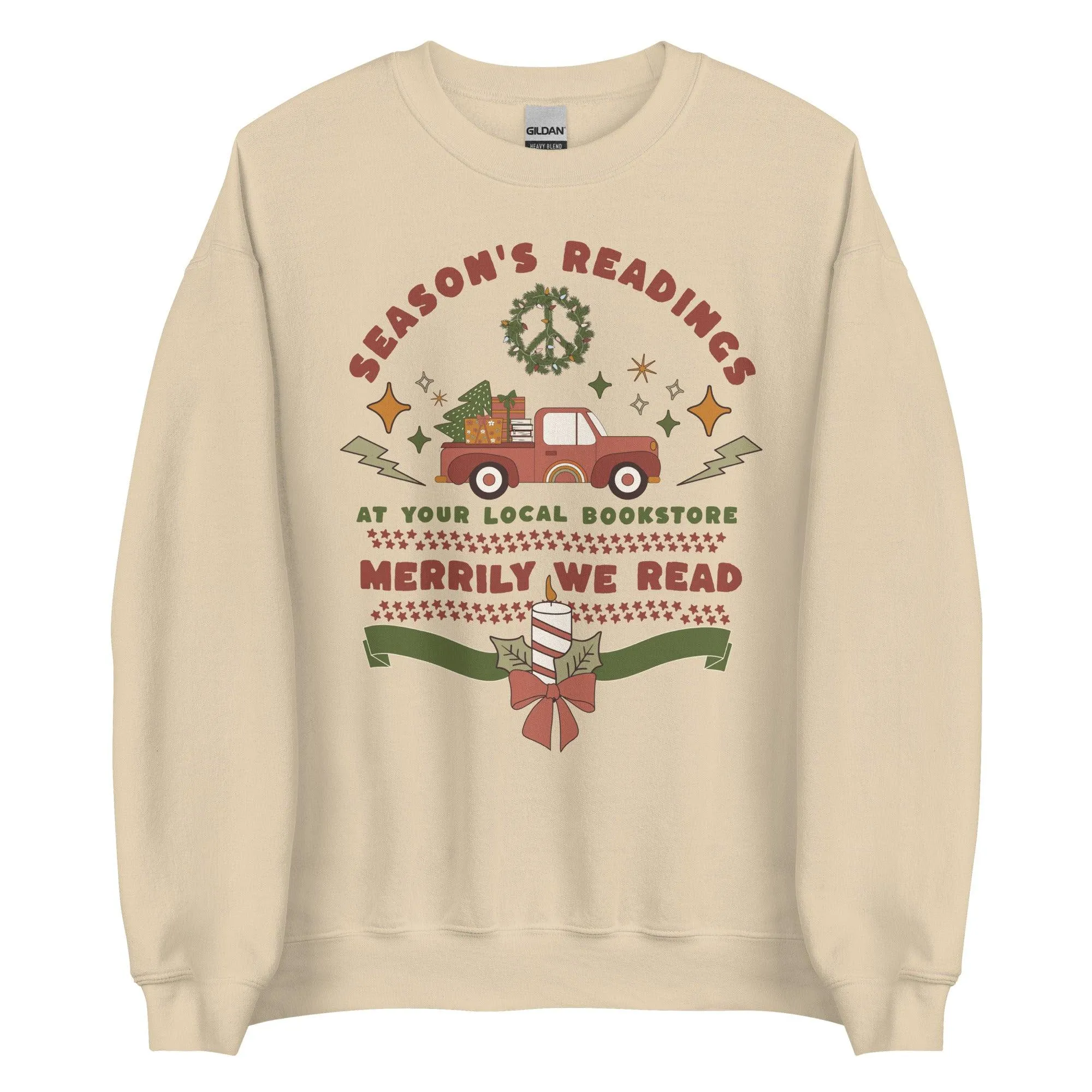 Season's Readings Christmas at Your Local Bookstore Sweatshirt