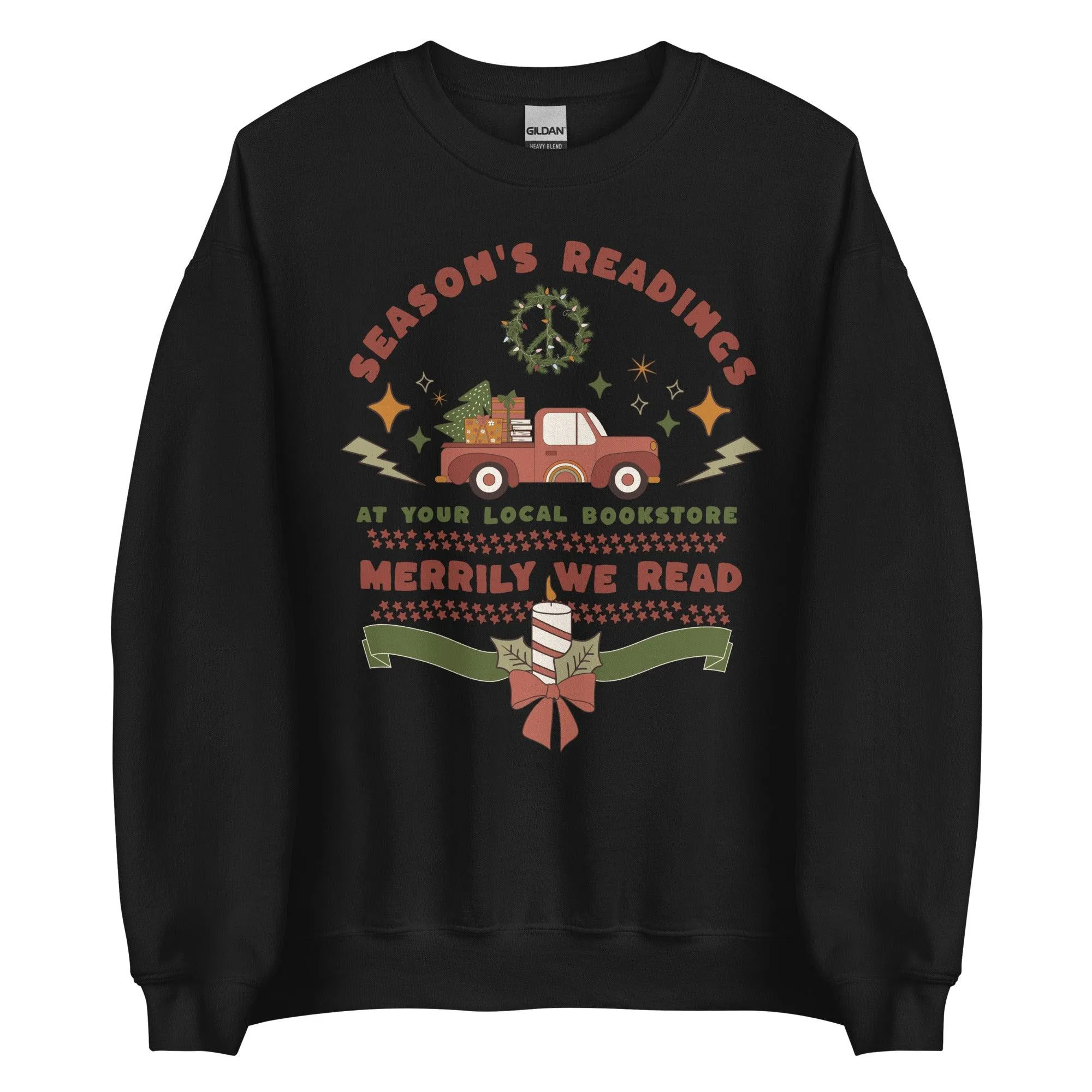 Season's Readings Christmas at Your Local Bookstore Sweatshirt