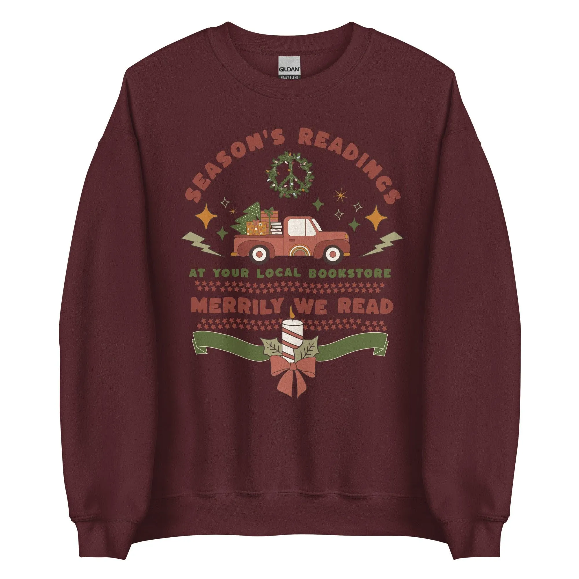 Season's Readings Christmas at Your Local Bookstore Sweatshirt