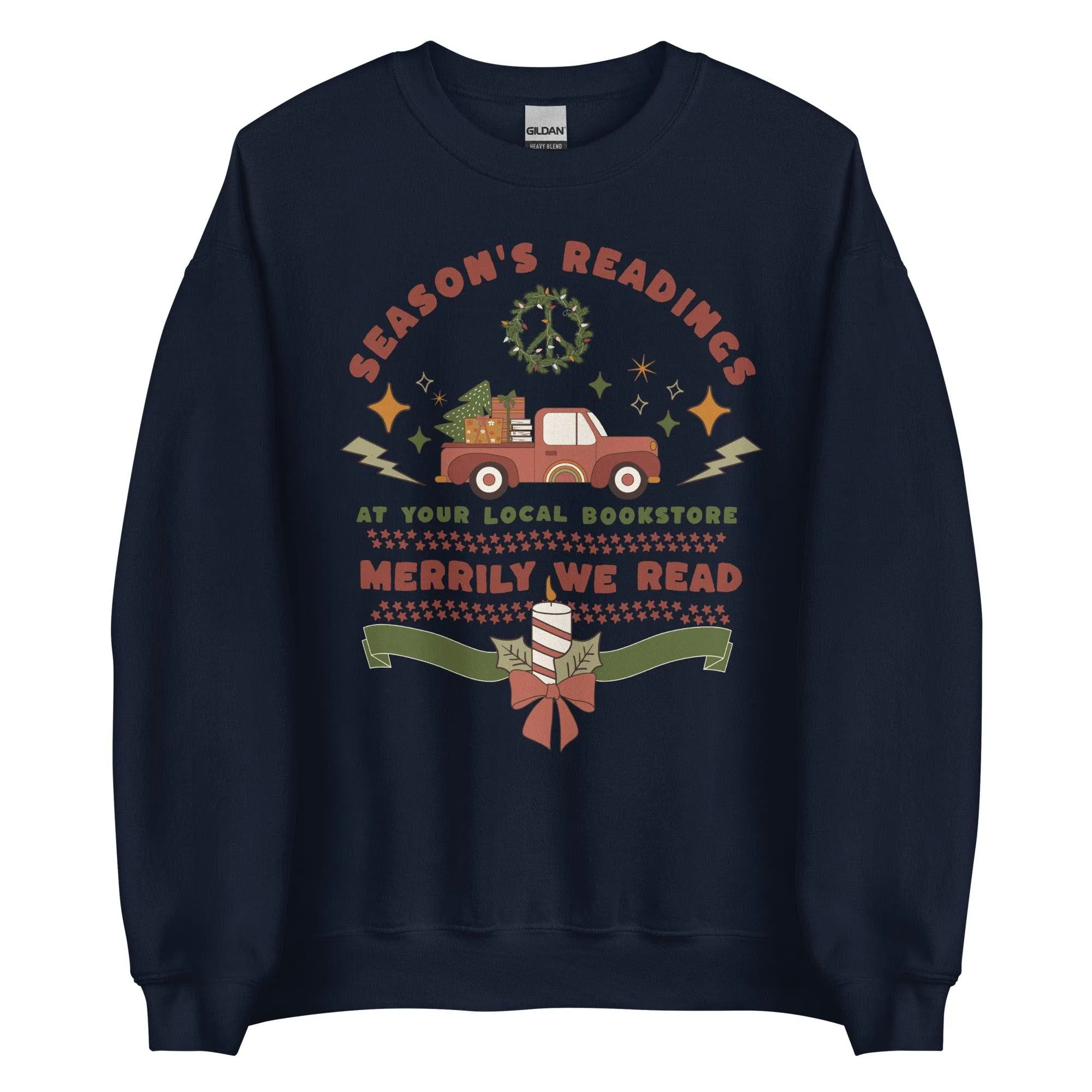 Season's Readings Christmas at Your Local Bookstore Sweatshirt