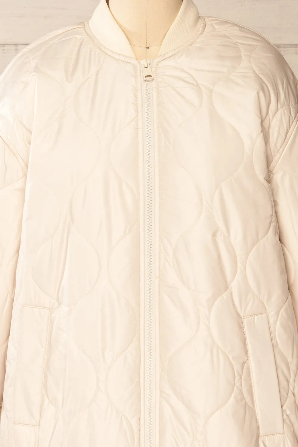 Seravalle | Beige Quilted Jacket