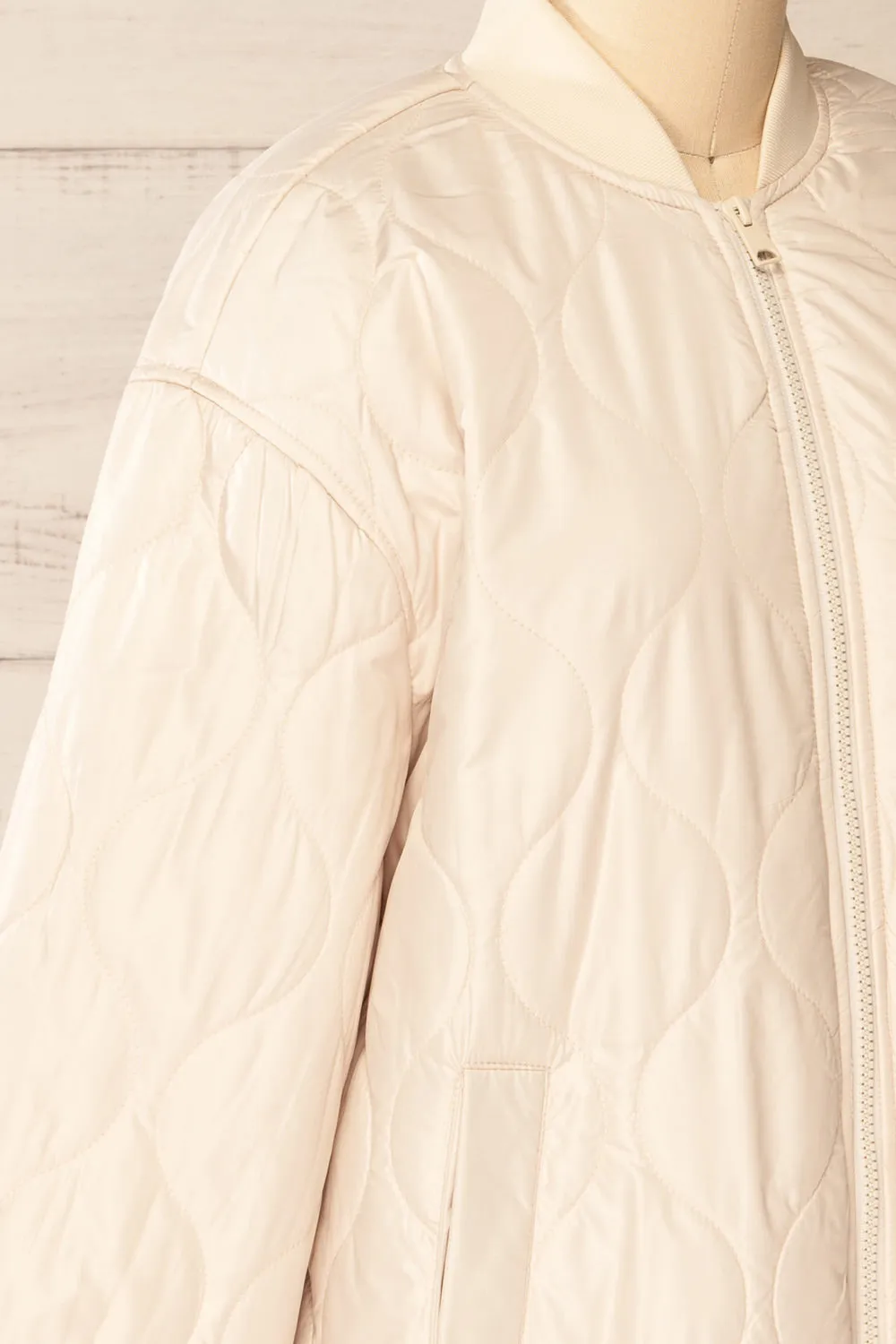 Seravalle | Beige Quilted Jacket