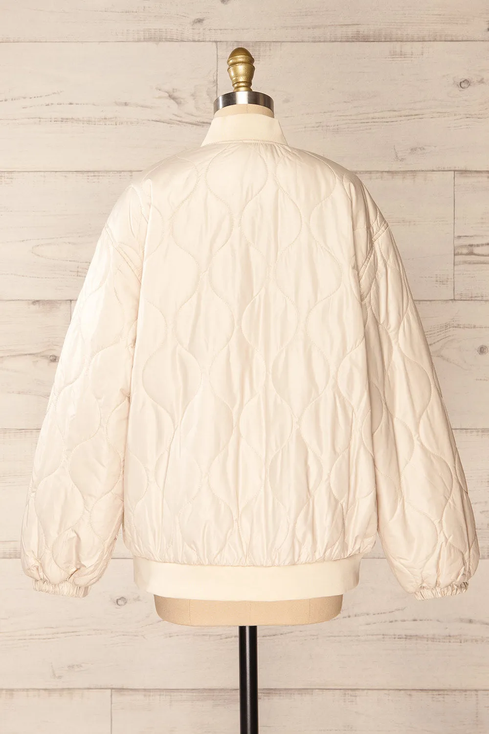 Seravalle | Beige Quilted Jacket