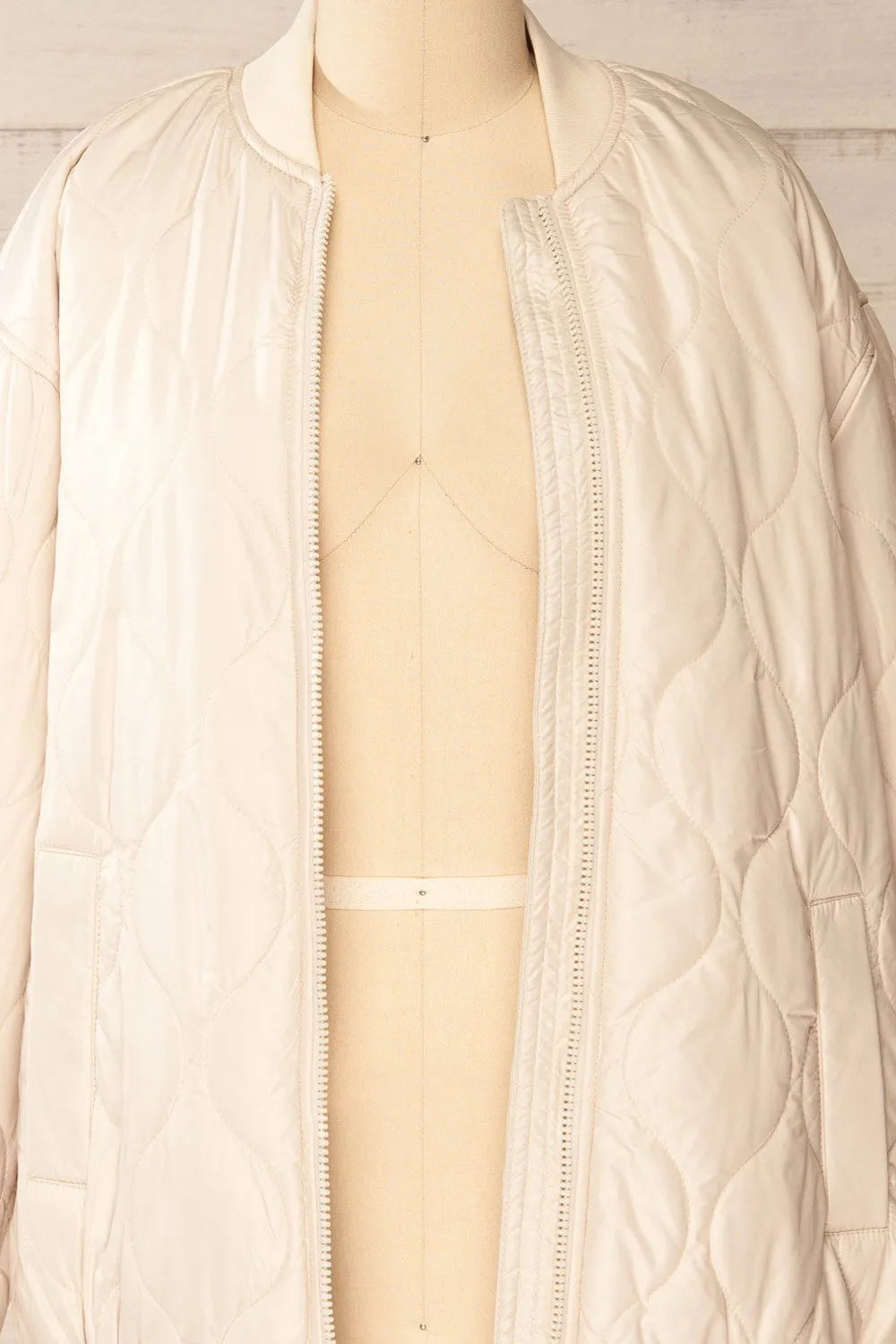 Seravalle | Beige Quilted Jacket