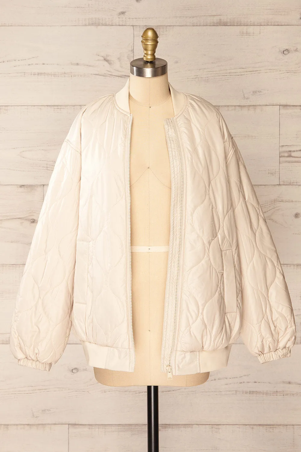 Seravalle | Beige Quilted Jacket