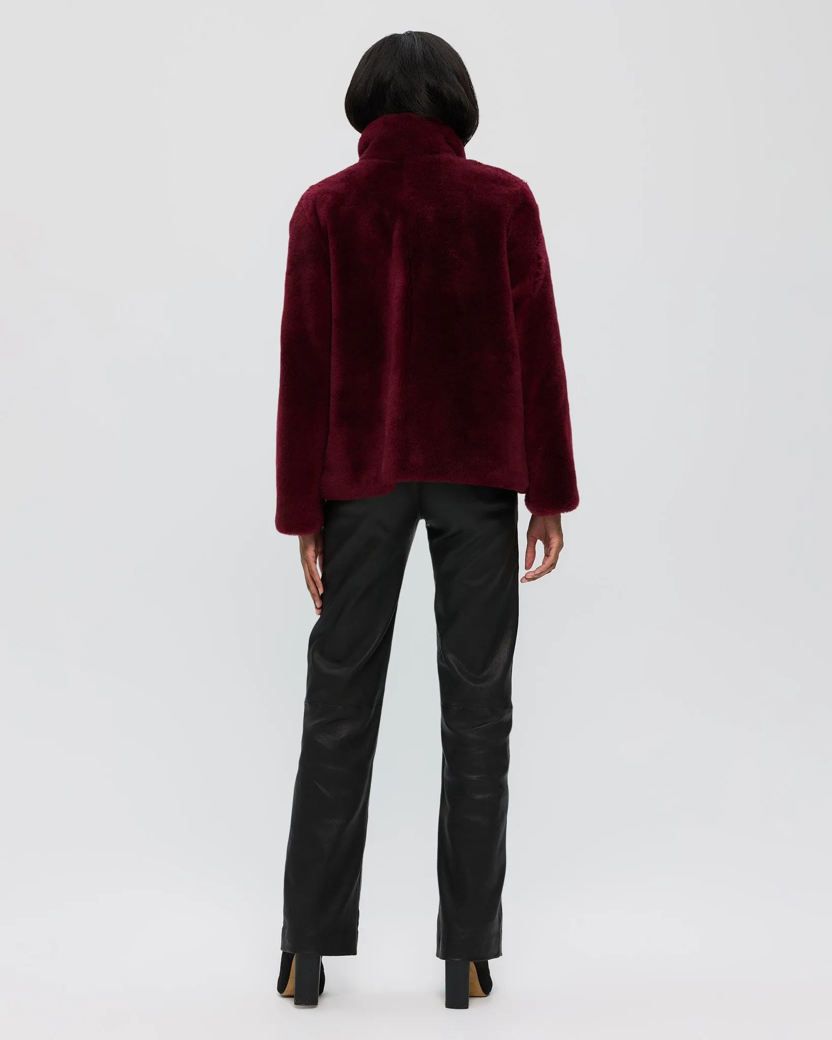 SHEARED CASHMERE GOAT JACKET