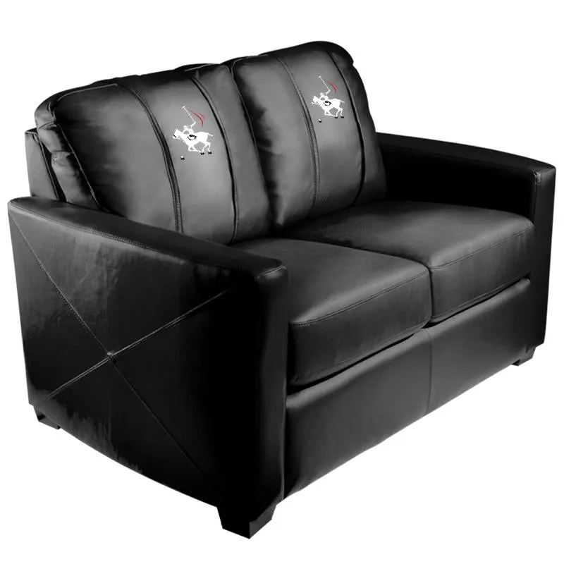 Silver Loveseat with Polo Logo Panel