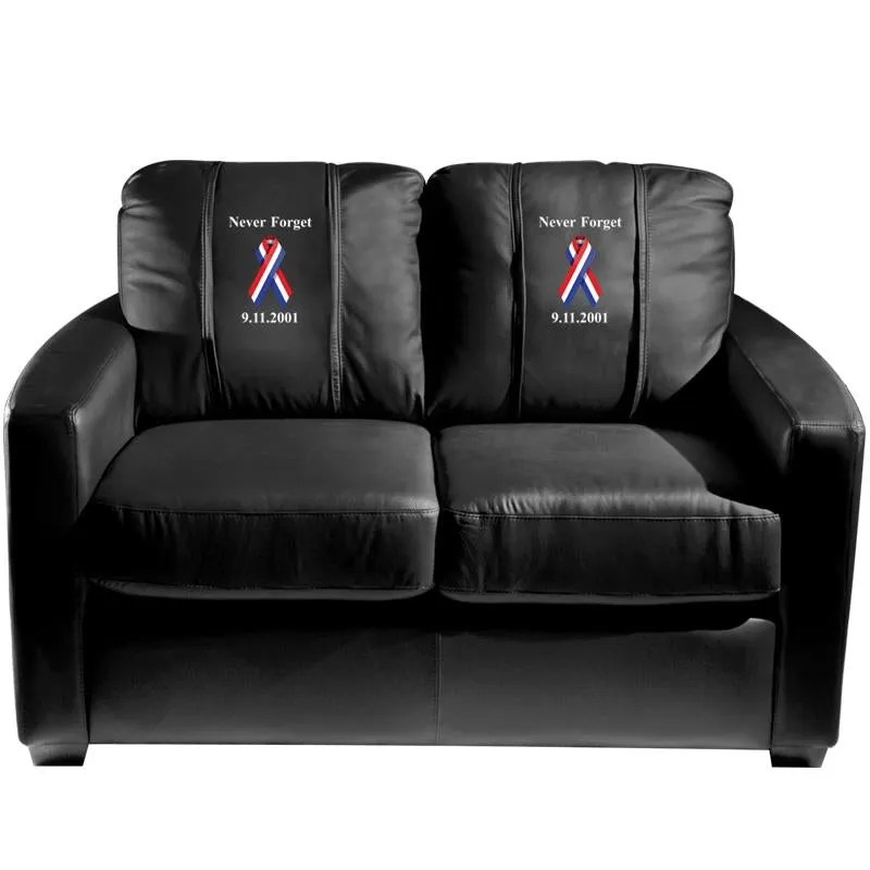 Silver Loveseat with Polo Logo Panel