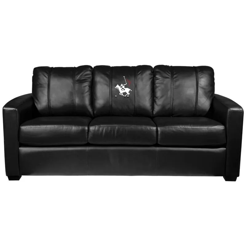 Silver Sofa with Polo Logo Panel