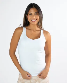 Skin Shakti Tank (Long) - White