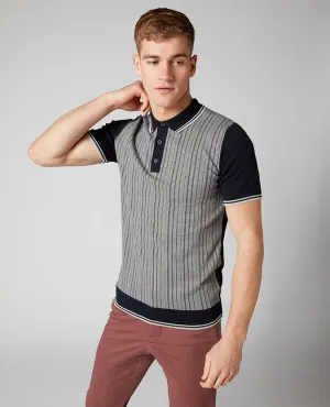 Slim Fit Knitted Cotton Polo Shirt