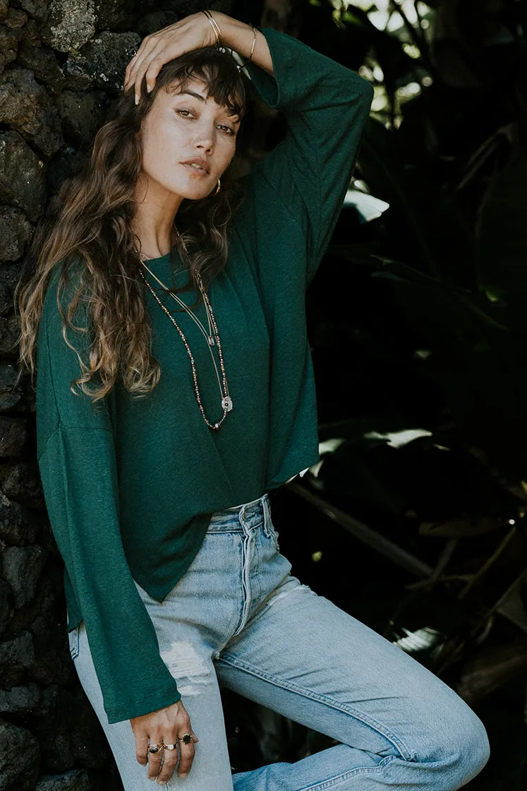 Slinky Long Sleeve Tee - Forest