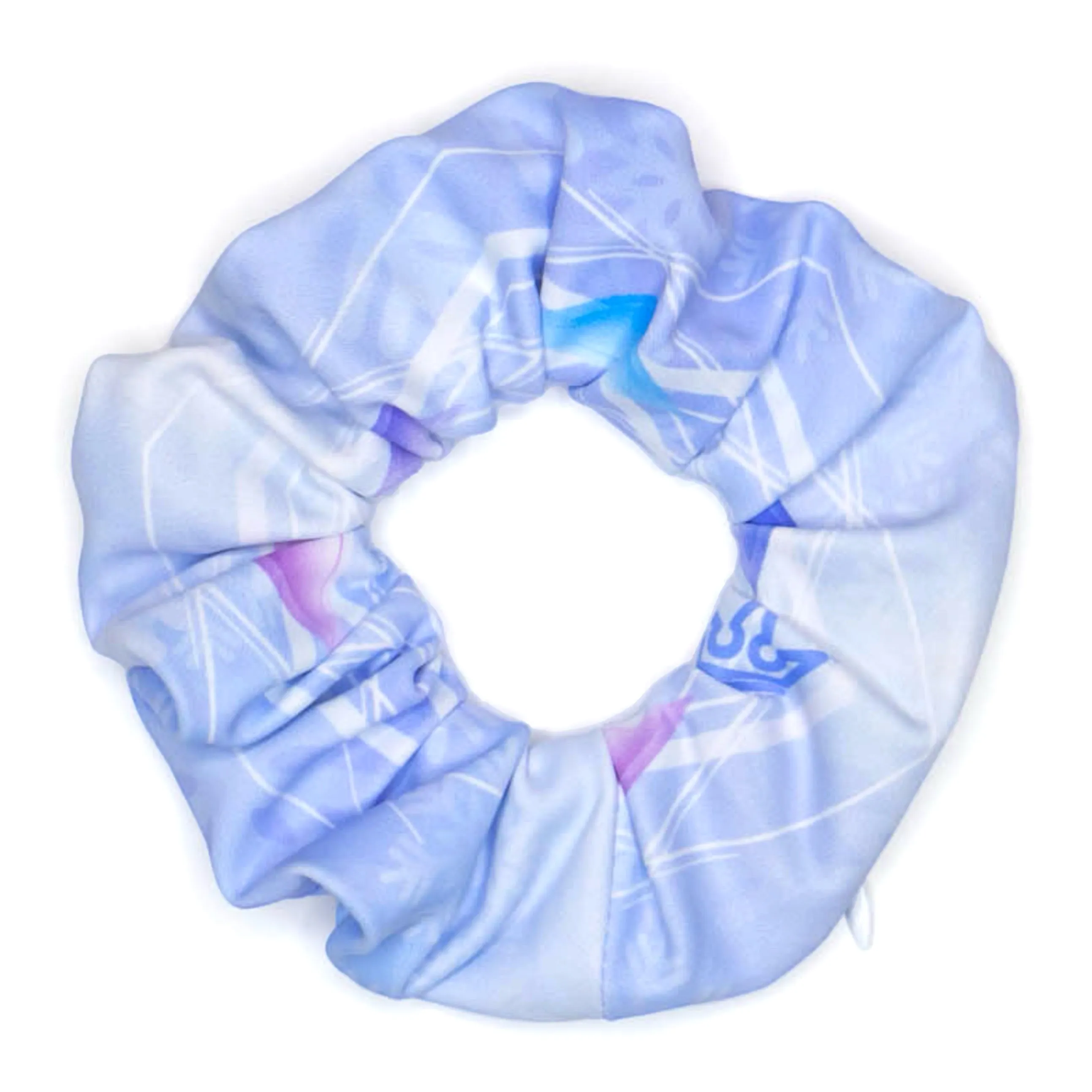 Snowflake Spirit Zipper Scrunchie