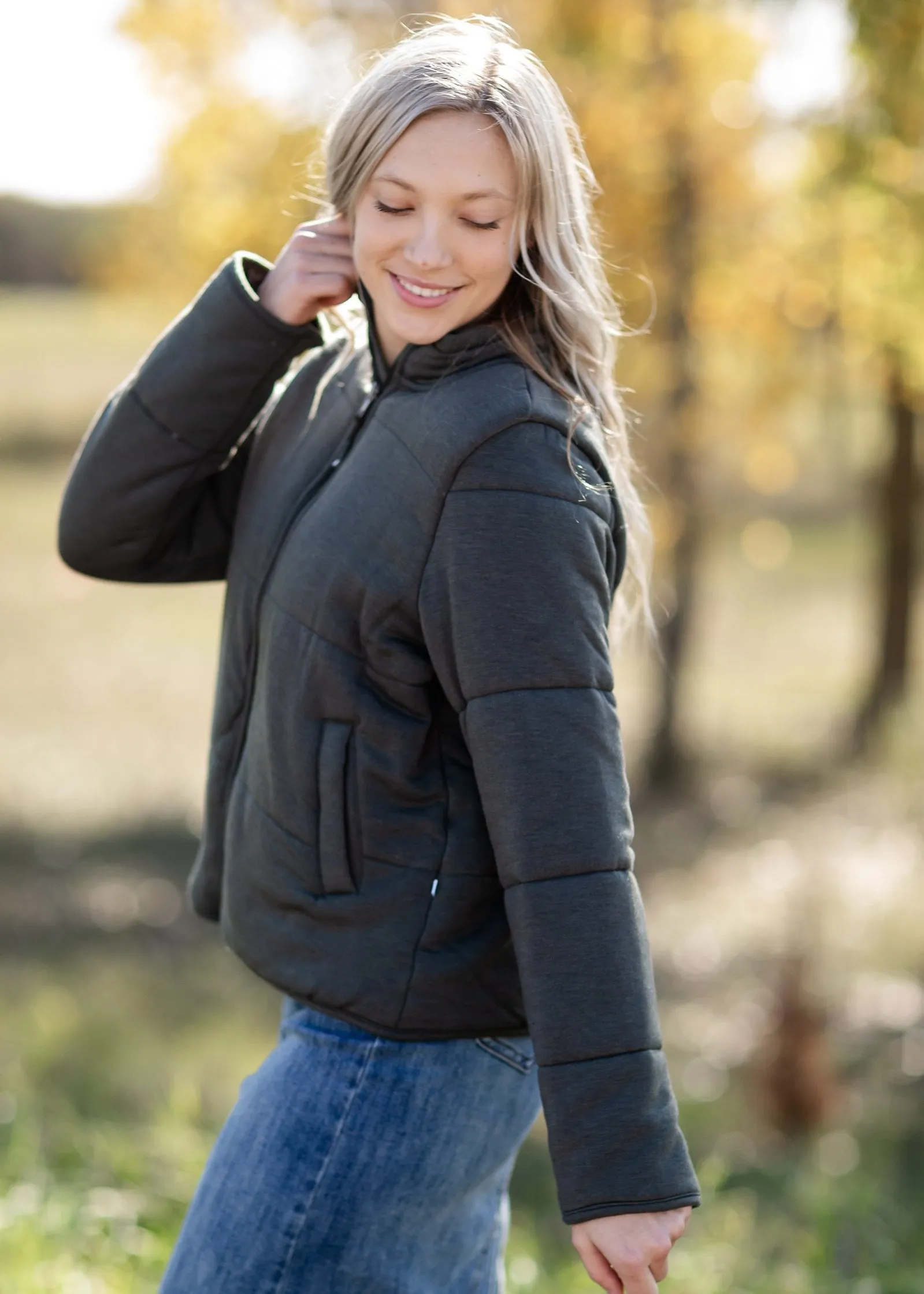 Soft Quilted Zip Up Jacket - FINAL SALE