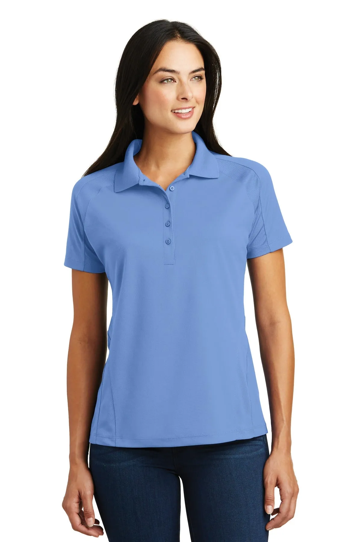 Sport-Tek® Ladies Dri-Mesh® Pro Polo. L474