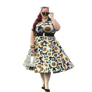 Sunflowers Full Circle Skirt [IN STOCK]