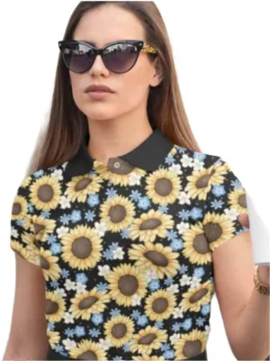 Sunflowers Women's Polo T-Shirt [IN STOCK]