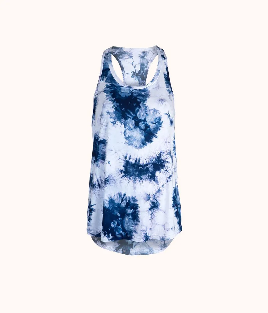 The All-Day Tie Dye Tank: Deep Blue Tie Dye