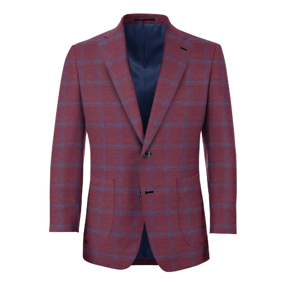 The Burgundy Plaid Sport Coat