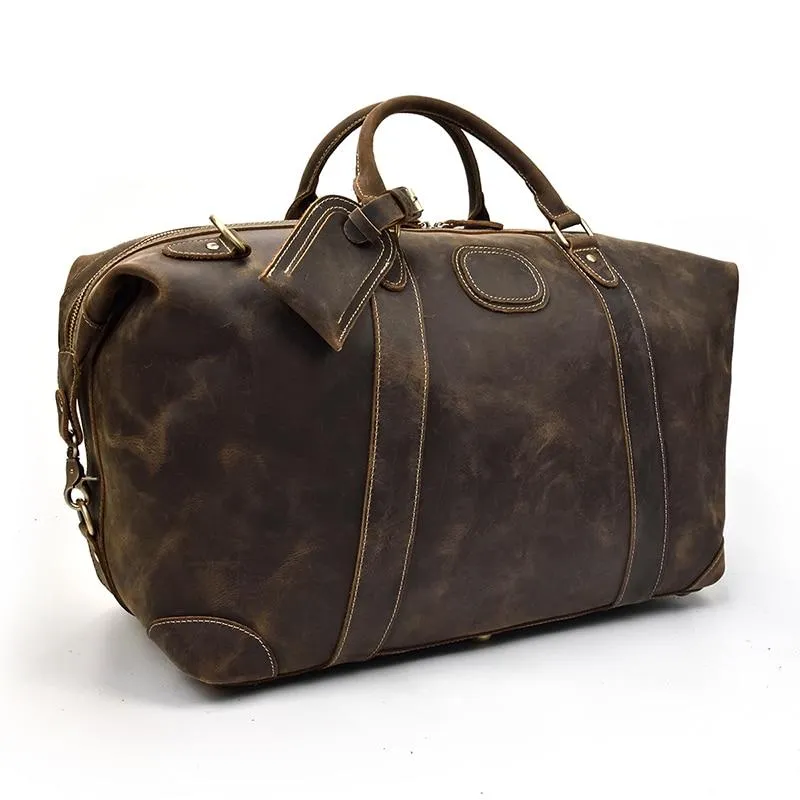 The Eira Duffle Bag | Vintage Leather Weekender