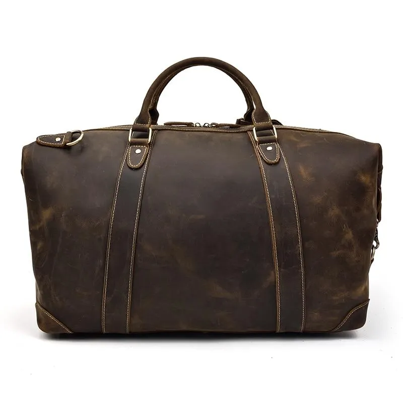 The Eira Duffle Bag | Vintage Leather Weekender