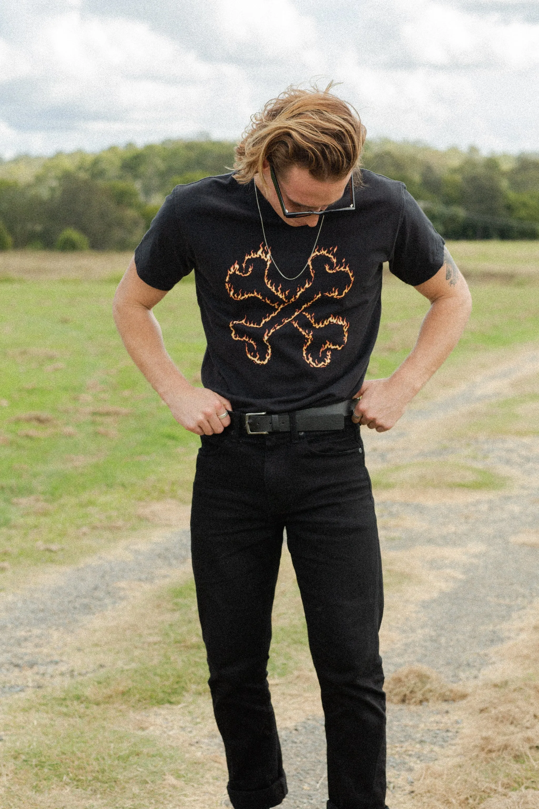 The Flame Tee - Vintage Black