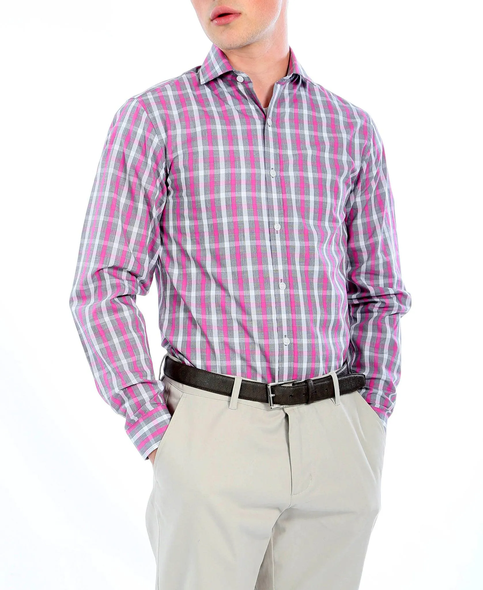 The Kenton Slim Fit Cotton Dress Shirt