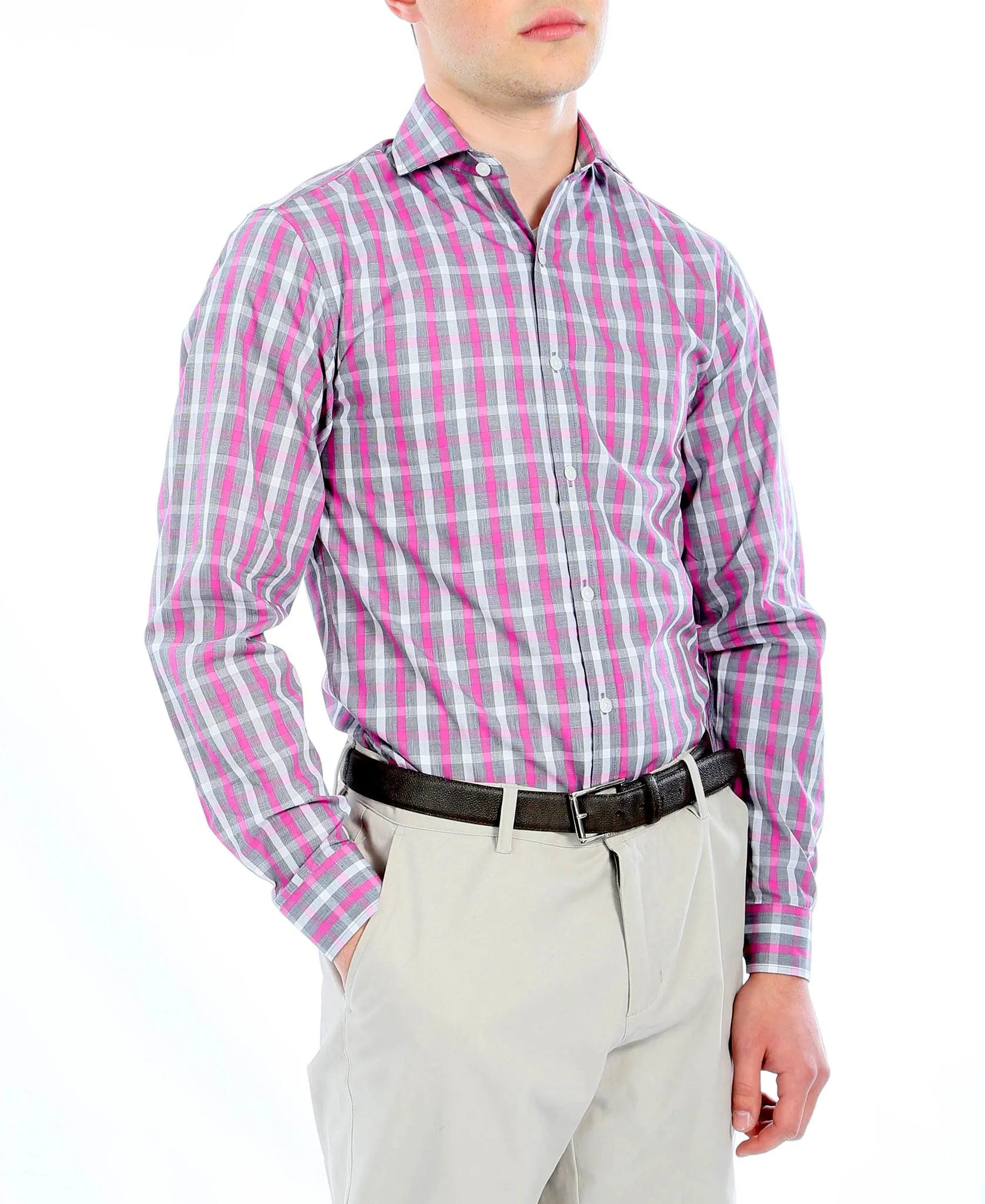 The Kenton Slim Fit Cotton Dress Shirt