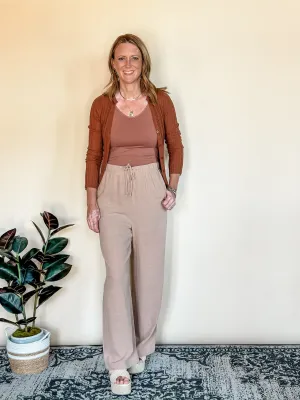 The Staple Wide Leg Linen Pants