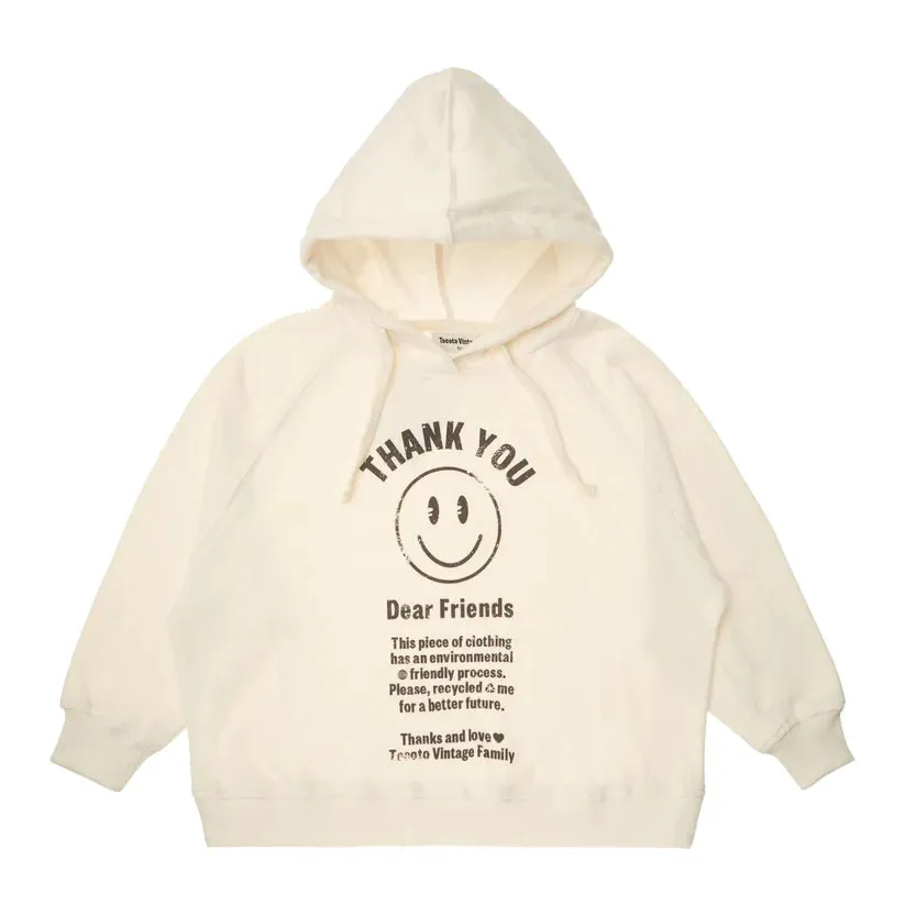 Tocoto Vintage Cream Smile Sweatshirt