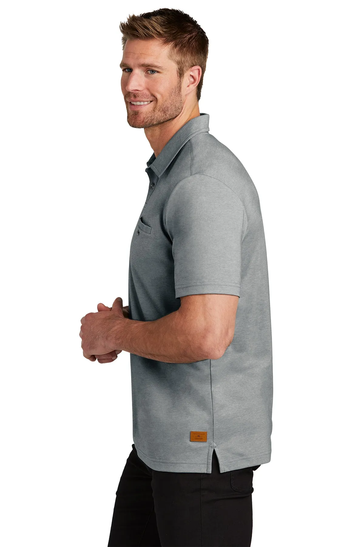 TravisMathew Sunsetters Custom Pocket Polos, Grey Heather