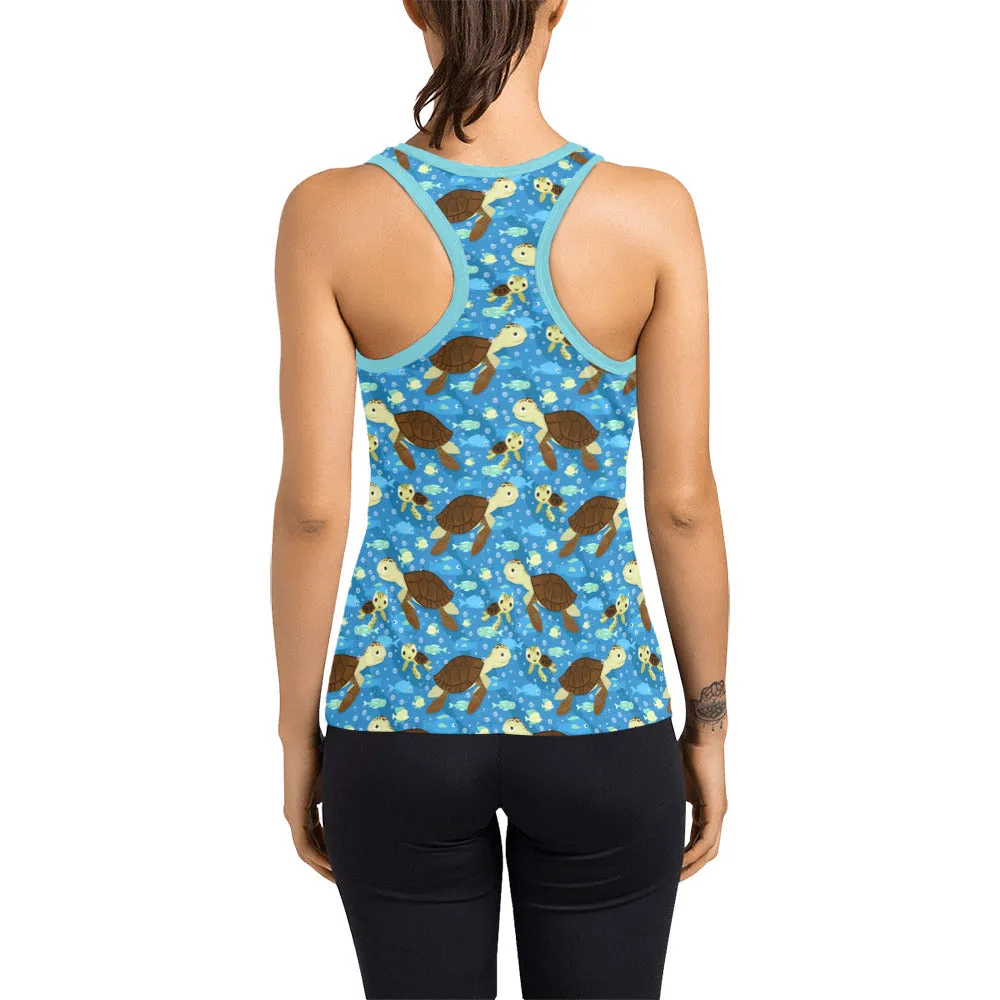 Turtle Bud Women's Racerback Tank Top