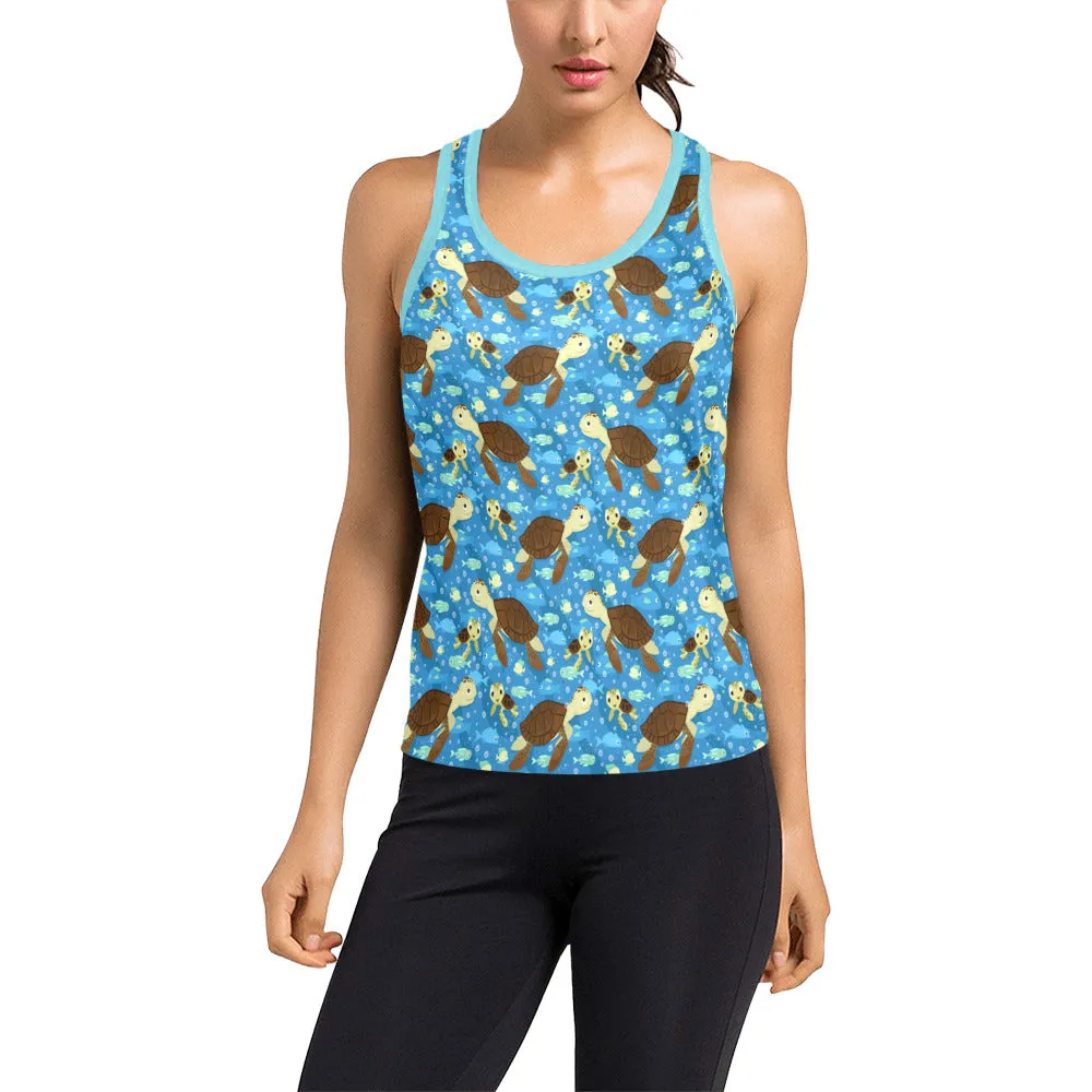 Turtle Bud Women's Racerback Tank Top