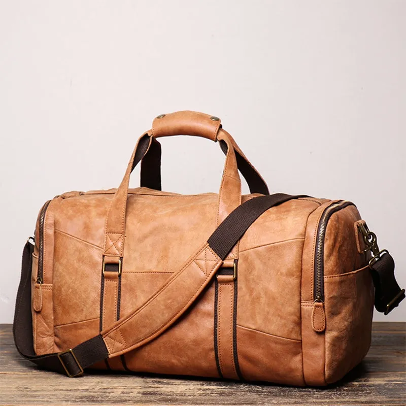 Unique Duffle Bag Vintage Leather Duffle Bag Good Big Size Travel Bag Gym bag Big Space