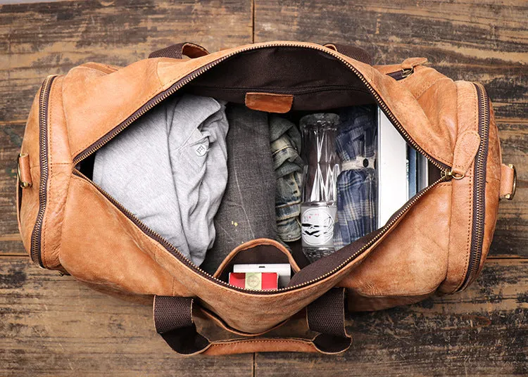 Unique Duffle Bag Vintage Leather Duffle Bag Good Big Size Travel Bag Gym bag Big Space